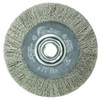 Weiler 4" Narrow Face Crimped Wire Wheel, .006 Fill, 5/8"-11 UNC Nut 156